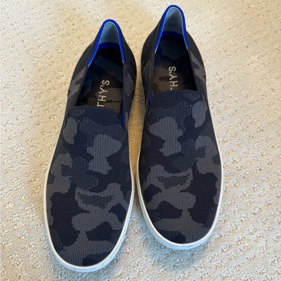 Rothy’s Retired The Original Slip On Sneaker Black Grey Camo Sz 10 - Picture 7 of 10